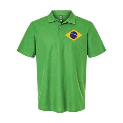 Brazil National Flag Softstyle Adult Sport Polo