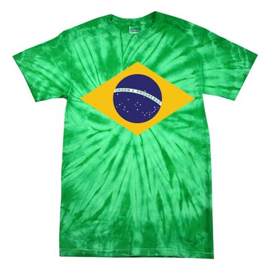 Brazil National Flag Tie-Dye T-Shirt