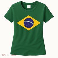 Brazil National Flag Womens T-Shirt
