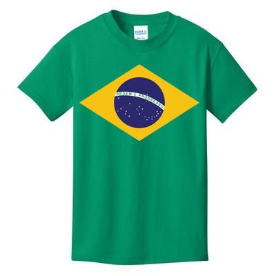 Brazil National Flag Kids T-Shirt