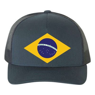 Brazil National Flag Yupoong Adult 5-Panel Trucker Hat