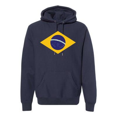 Brazil National Flag Premium Hoodie