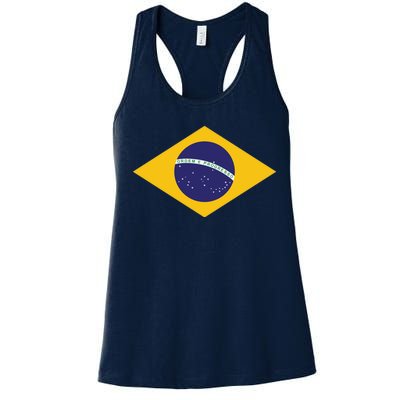 Brazil National Flag Women's Racerback Tank