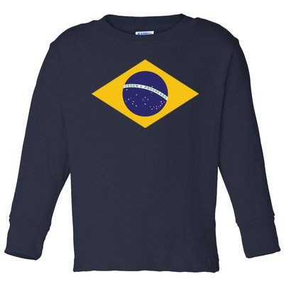 Brazil National Flag Toddler Long Sleeve Shirt