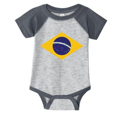 Brazil National Flag Infant Baby Jersey Bodysuit