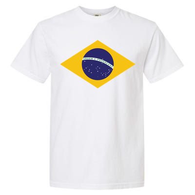 Brazil National Flag Garment-Dyed Heavyweight T-Shirt