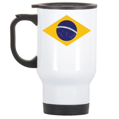 Brazil National Flag Stainless Steel Travel Mug