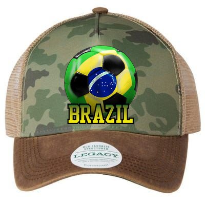 Brazil Soccer Logo Legacy Tie Dye Trucker Hat