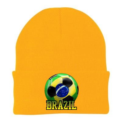 Brazil Soccer Logo Knit Cap Winter Beanie