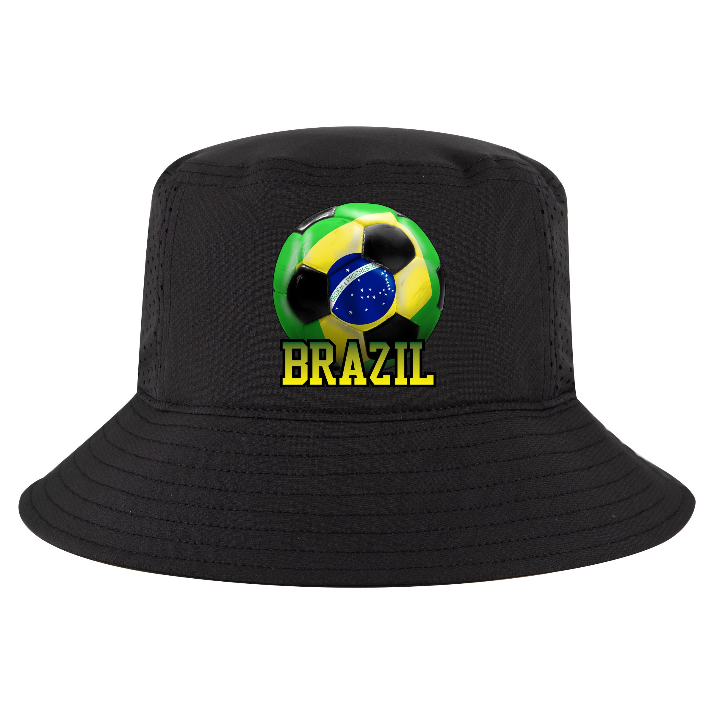 Brazil Soccer Logo Cool Comfort Performance Bucket Hat