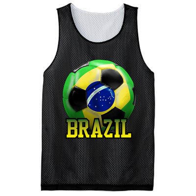 Brazil Soccer Logo Mesh Reversible Basketball Jersey Tank