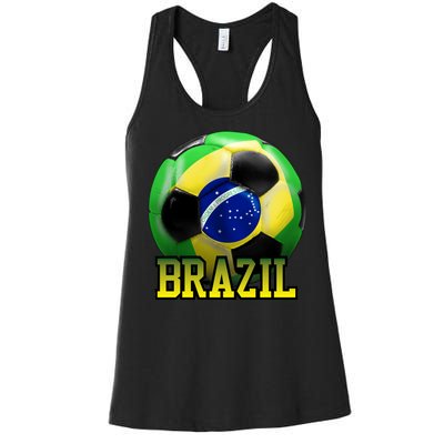 Brazil Soccer Logo Women's Racerback Tank