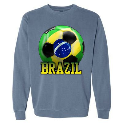 Brazil Soccer Logo Garment-Dyed Sweatshirt