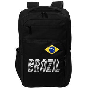 Brazil Soccer Team Jersey Flag Impact Tech Backpack