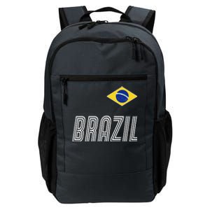 Brazil Soccer Team Jersey Flag Daily Commute Backpack