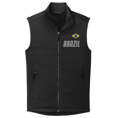 Brazil Soccer Team Jersey Flag Collective Smooth Fleece Vest