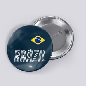 Brazil Soccer Team Jersey Flag Button