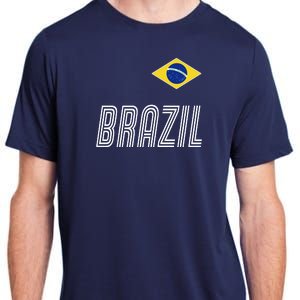 Brazil Soccer Team Jersey Flag Adult ChromaSoft Performance T-Shirt