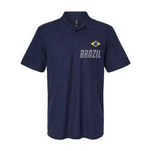 Brazil Soccer Team Jersey Flag Softstyle Adult Sport Polo