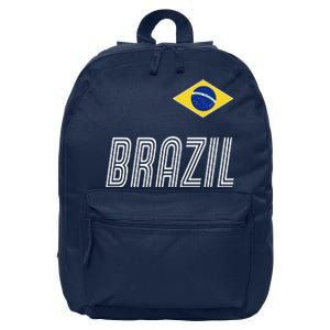 Brazil Soccer Team Jersey Flag 16 in Basic Backpack