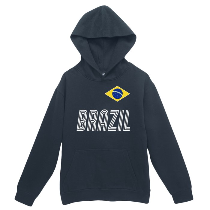 Brazil Soccer Team Jersey Flag Urban Pullover Hoodie