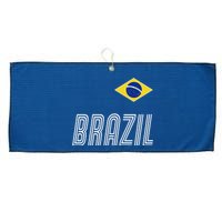 Brazil Soccer Team Jersey Flag Large Microfiber Waffle Golf Towel