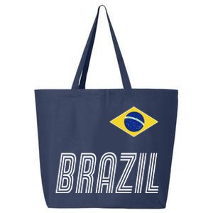 Brazil Soccer Team Jersey Flag 25L Jumbo Tote