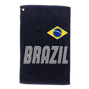 Brazil Soccer Team Jersey Flag Platinum Collection Golf Towel