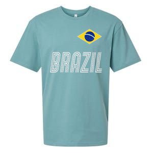 Brazil Soccer Team Jersey Flag Sueded Cloud Jersey T-Shirt