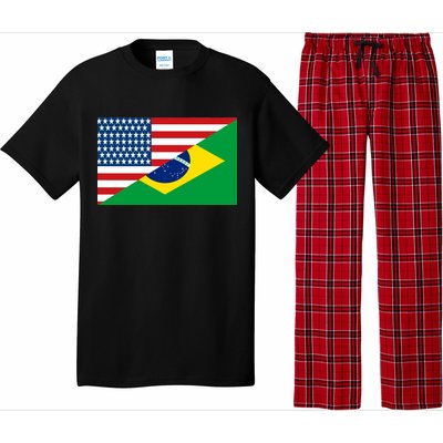 Brazil USA American Flag Pajama Set