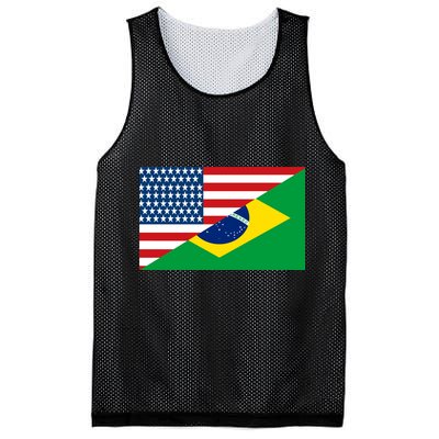 Brazil USA American Flag Mesh Reversible Basketball Jersey Tank