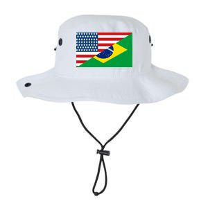 Brazil USA American Flag Legacy Cool Fit Booney Bucket Hat