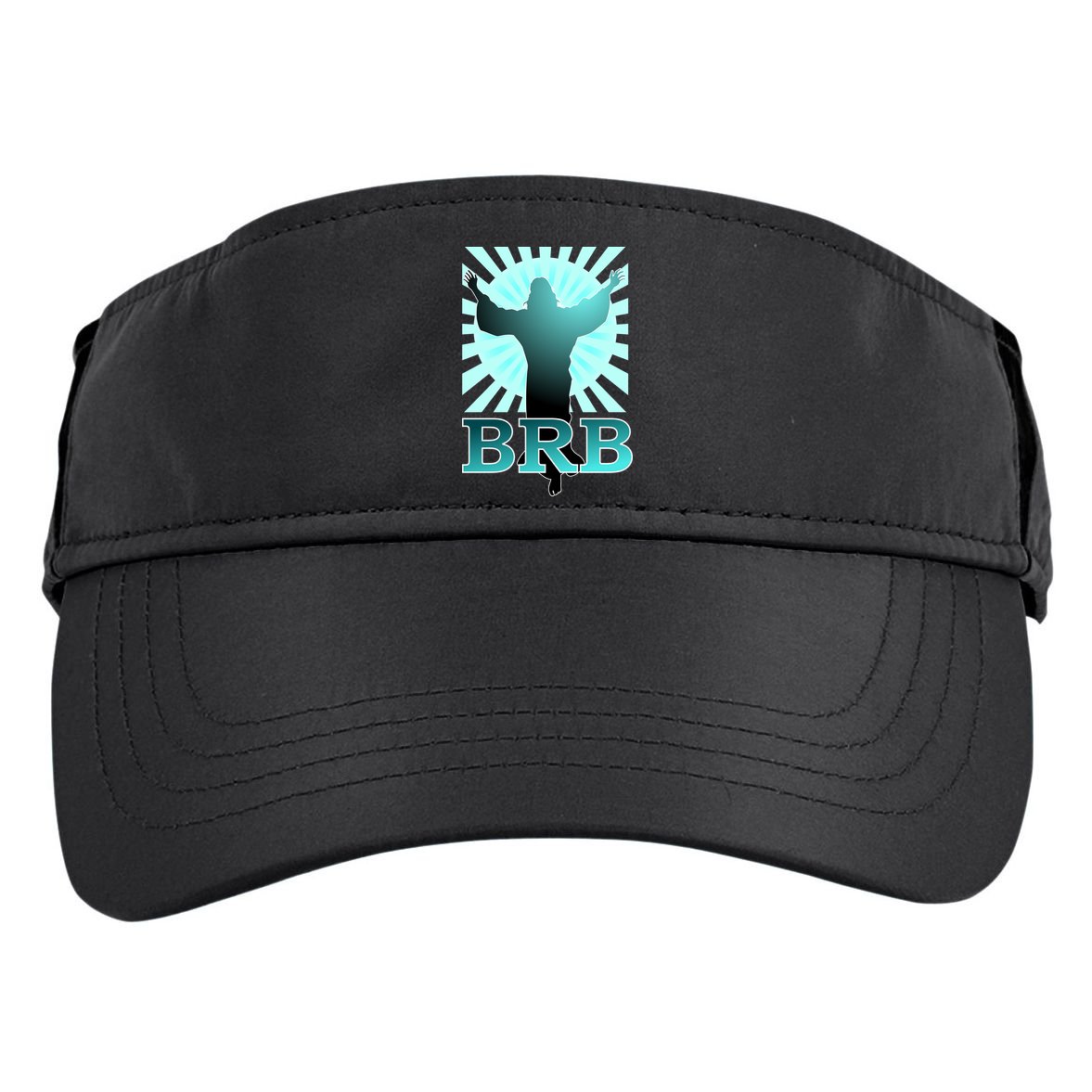 BRB Jesus Be Right Back Adult Drive Performance Visor