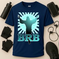BRB Jesus Be Right Back Cooling Performance Crew T-Shirt