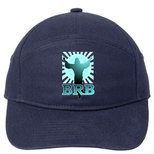 BRB Jesus Be Right Back 7-Panel Snapback Hat