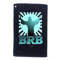 BRB Jesus Be Right Back Golf Towel