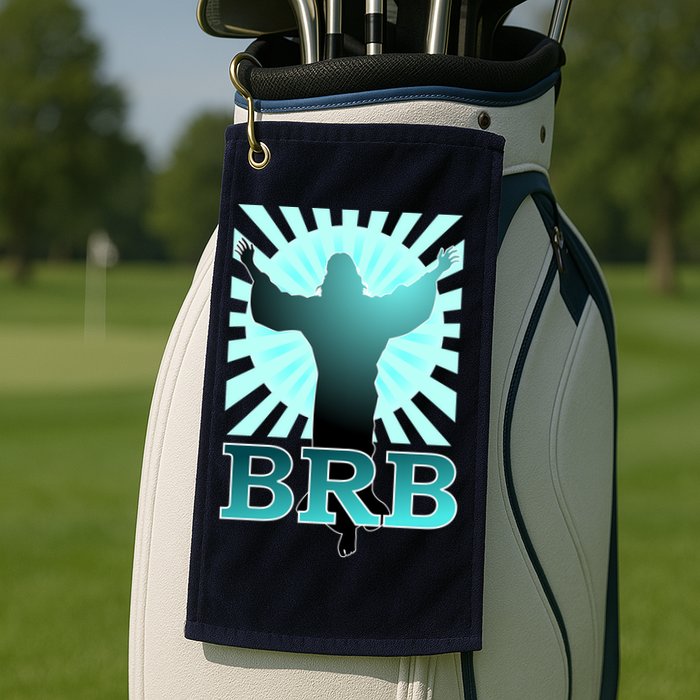 BRB Jesus Be Right Back Golf Towel