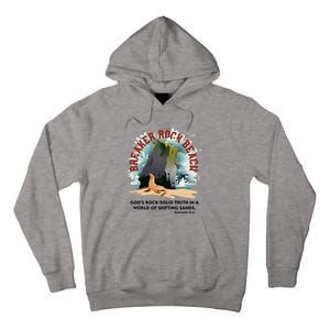 Breaker Rock Beach Gods Rock Solid Truth In A World Vbs 2024 Tall Hoodie