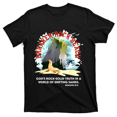 Breaker Rock Beach Gods Rock Solid Truth In A World Vbs 2024 T-Shirt