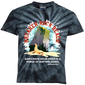 Breaker Rock Beach Gods Rock Solid Truth In A World Vbs 2024 Kids Tie-Dye T-Shirt