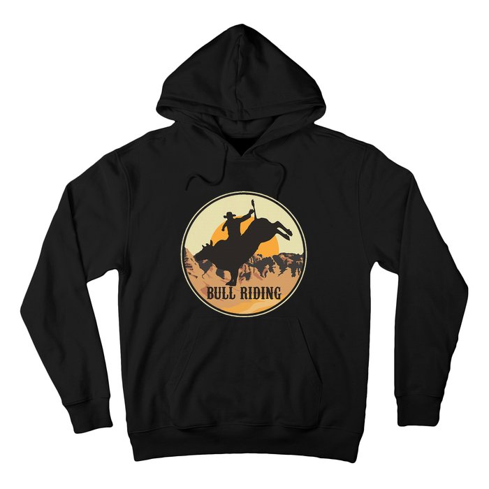 Bull Riding Bullriding Cowboy Western Rodeo Hoodie