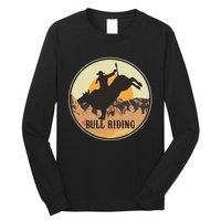 Bull Riding Bullriding Cowboy Western Rodeo Long Sleeve Shirt