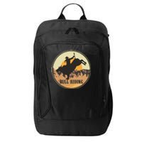 Bull Riding Bullriding Cowboy Western Rodeo City Backpack