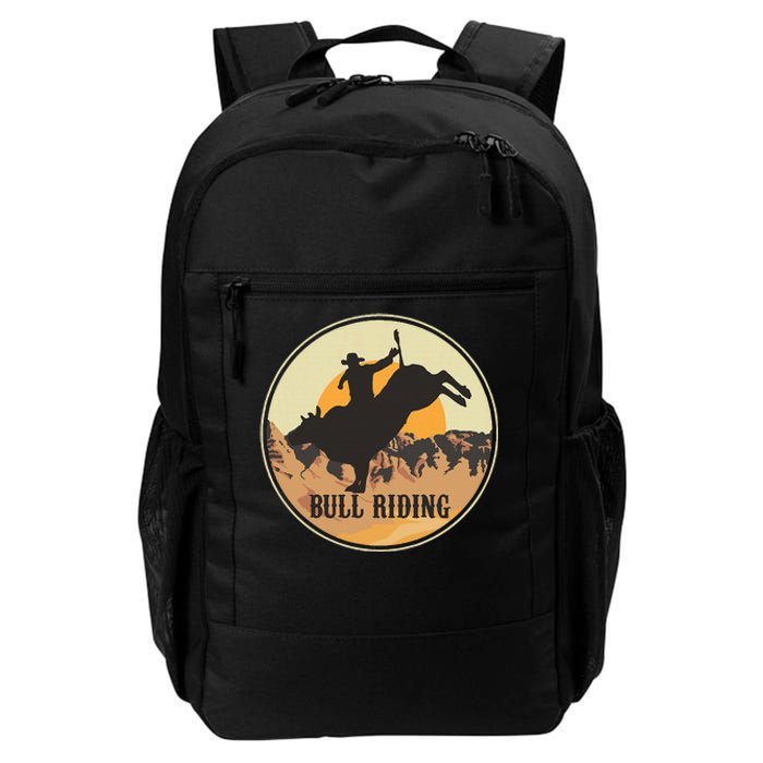 Bull Riding Bullriding Cowboy Western Rodeo Daily Commute Backpack