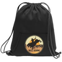 Bull Riding Bullriding Cowboy Western Rodeo Sweatshirt Cinch Pack Bag