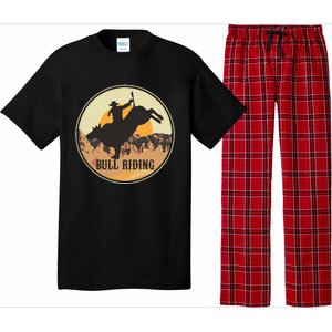 Bull Riding Bullriding Cowboy Western Rodeo Pajama Set