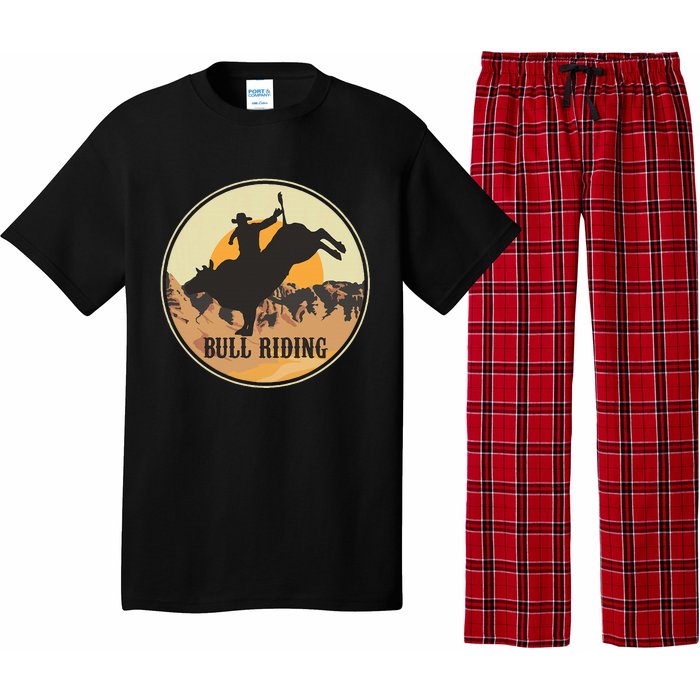 Bull Riding Bullriding Cowboy Western Rodeo Pajama Set