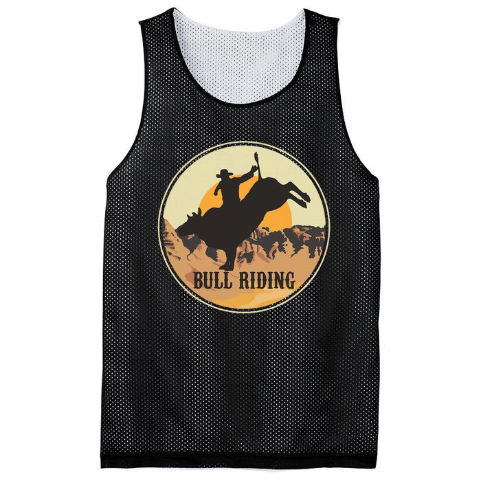 Bull Riding Bullriding Cowboy Western Rodeo Mesh Reversible Basketball Jersey Tank