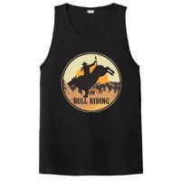 Bull Riding Bullriding Cowboy Western Rodeo PosiCharge Competitor Tank