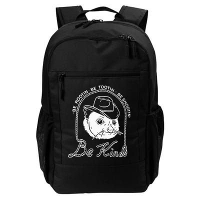 Be Rootin Be Tootin Be Shootin Be Kind Cowboy Opossum Lover Backpack